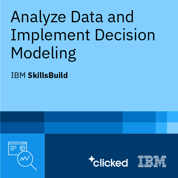 Analyze Data and Implement Decision Modeling Digital Credential