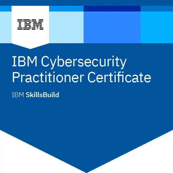 Insignias del certificado IBM Cybersecurity Practitioner