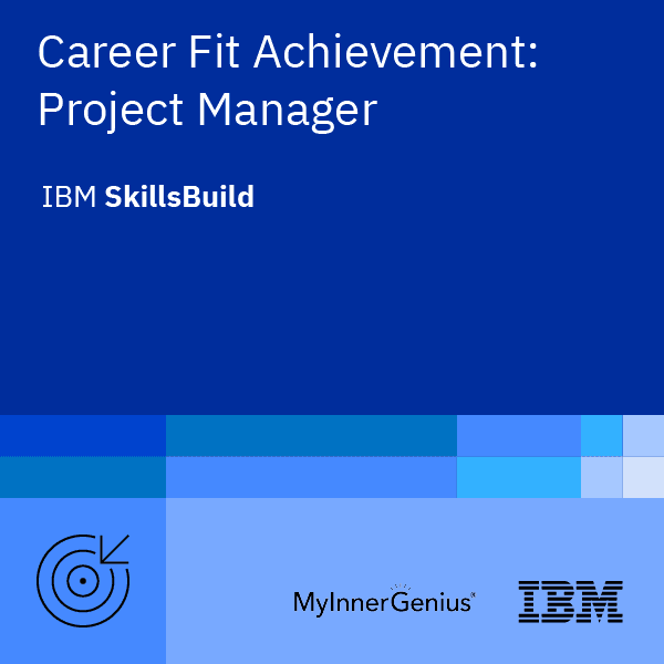 Badge for Career Fit Achievement: Project Manager
