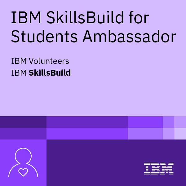 Badge for IBM SkillsBuild for Students Ambassador